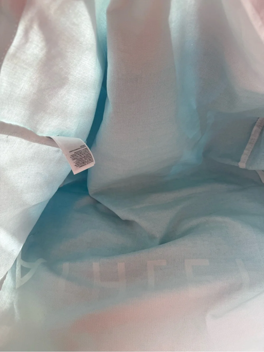 Athleta Light Blue Ombre Large Canvas Tote